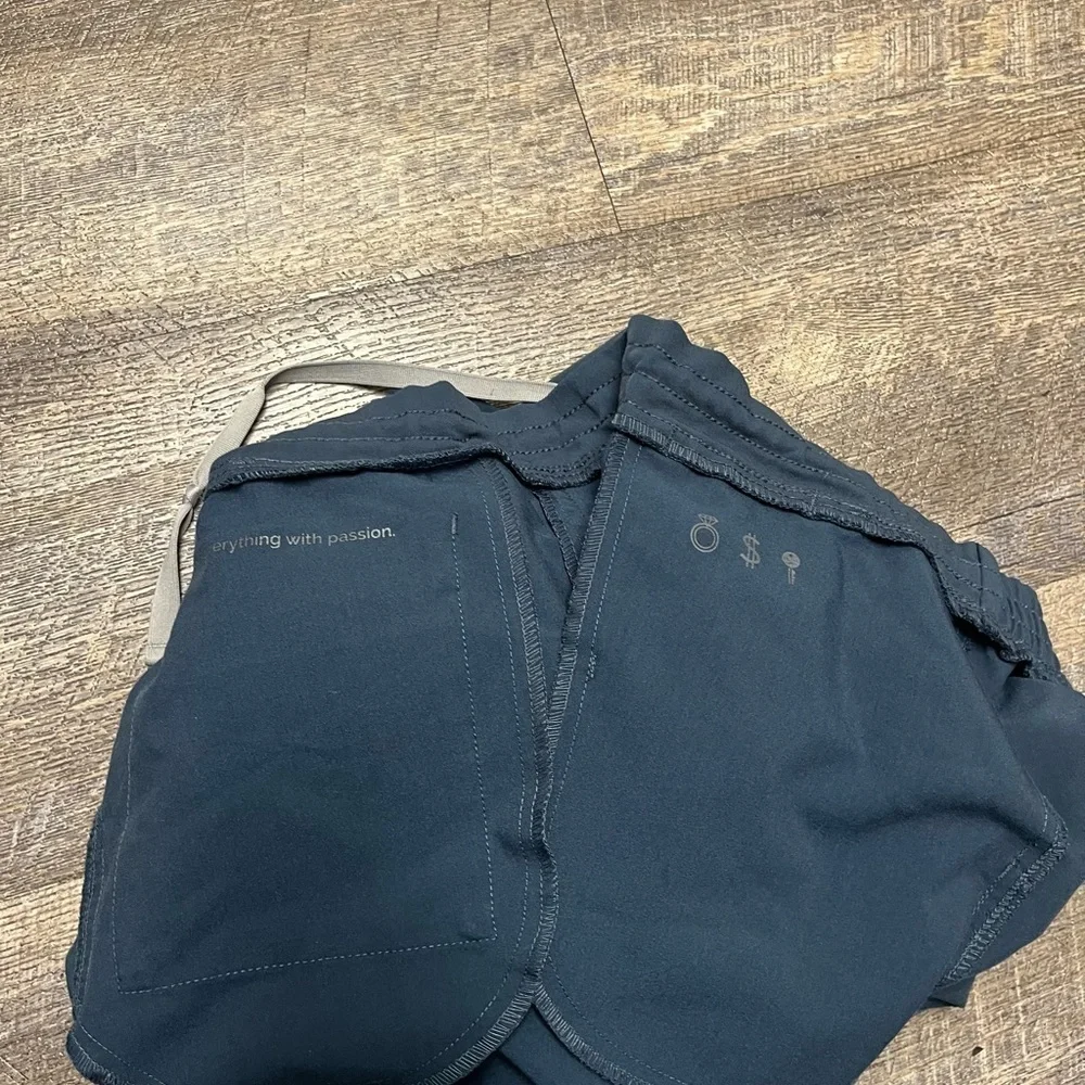 Figs Blue Cargo Pants with Elastic Waistband